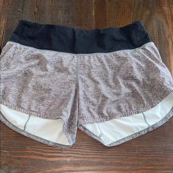 Lululemon Women's Heather Gray Athletic Shorts - Picture 2 of 7
